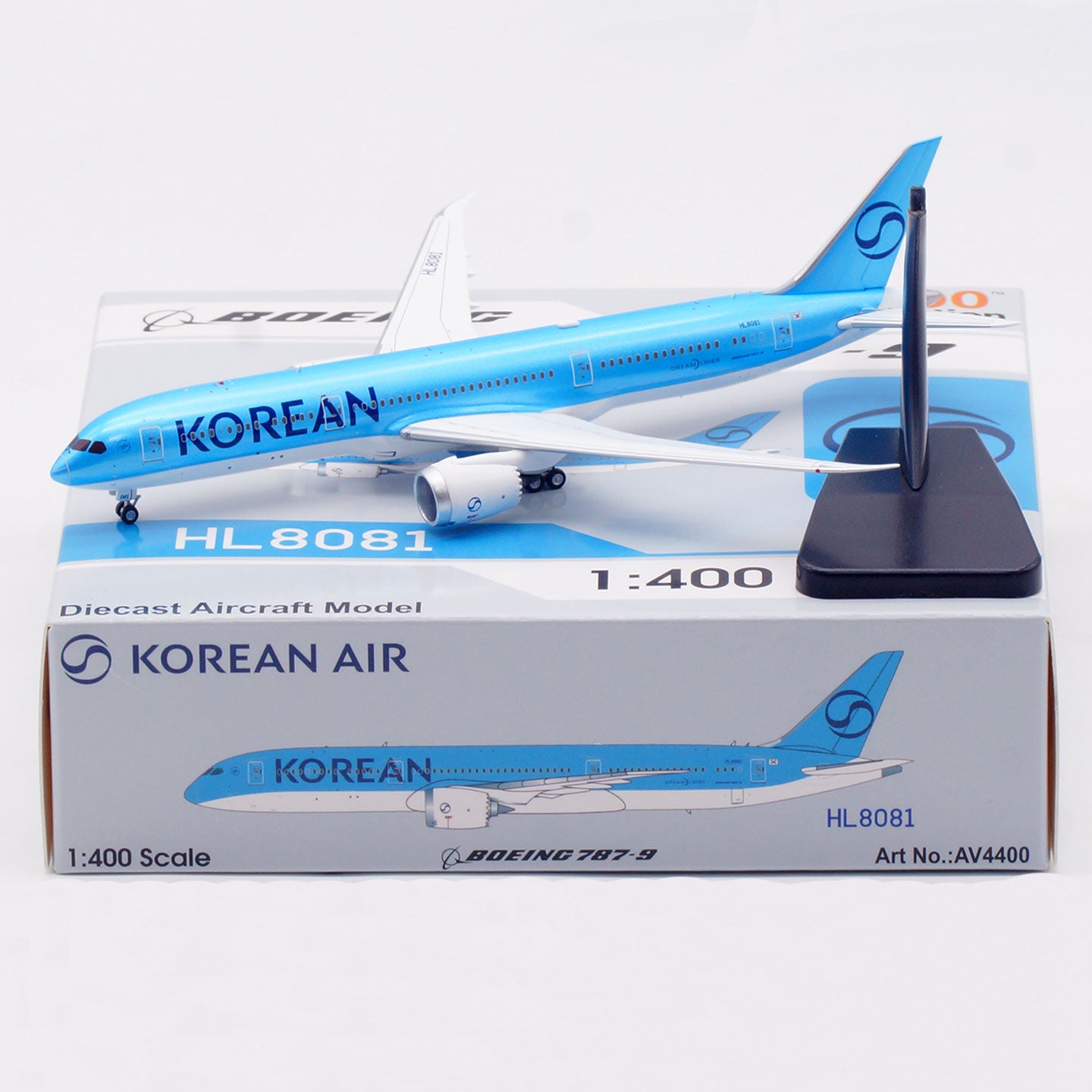 1/400 Korean Air B787-9 HL8081 AV4400 - cover